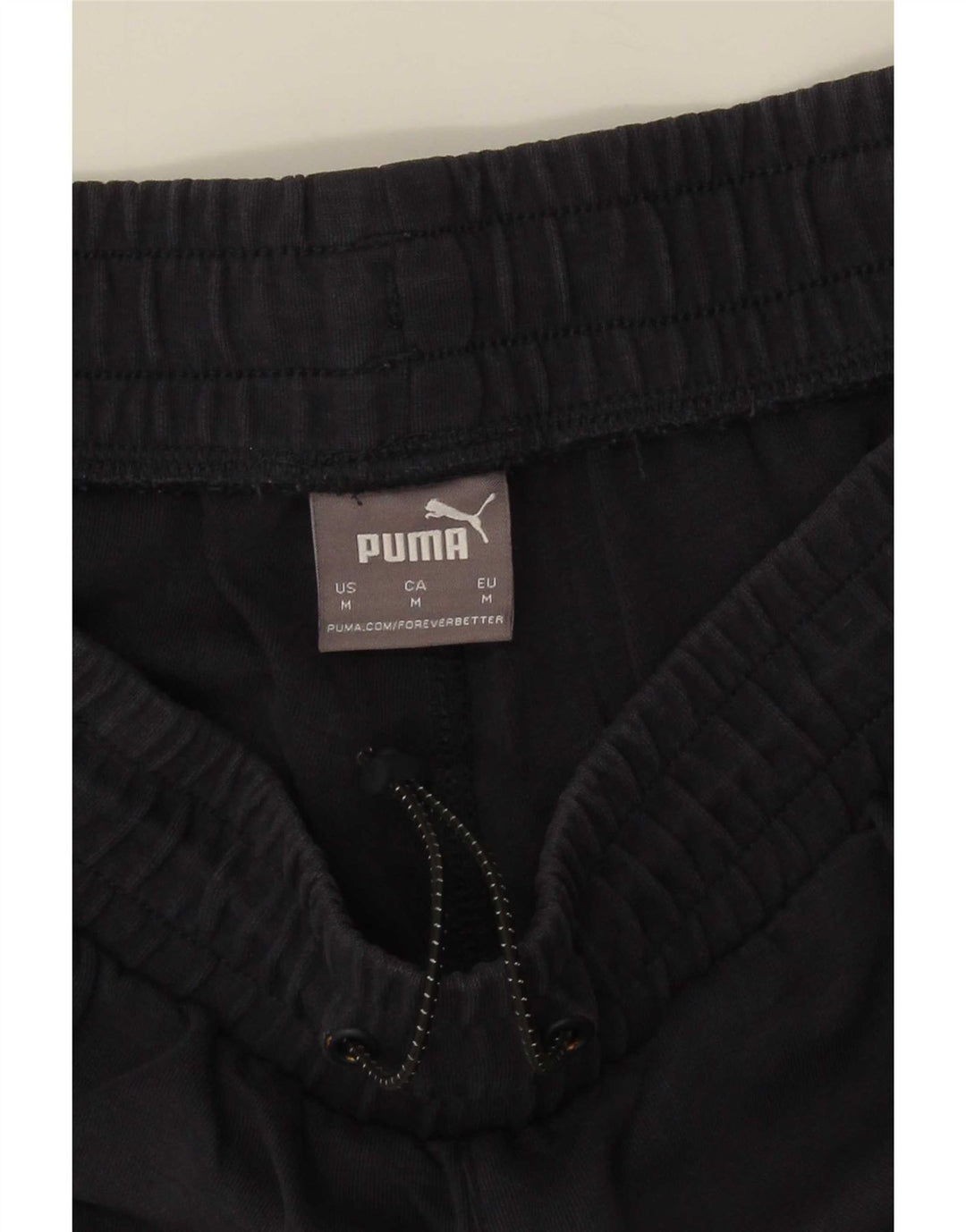 Shorts esportivos masculinos Puma médio azul marinho algodão