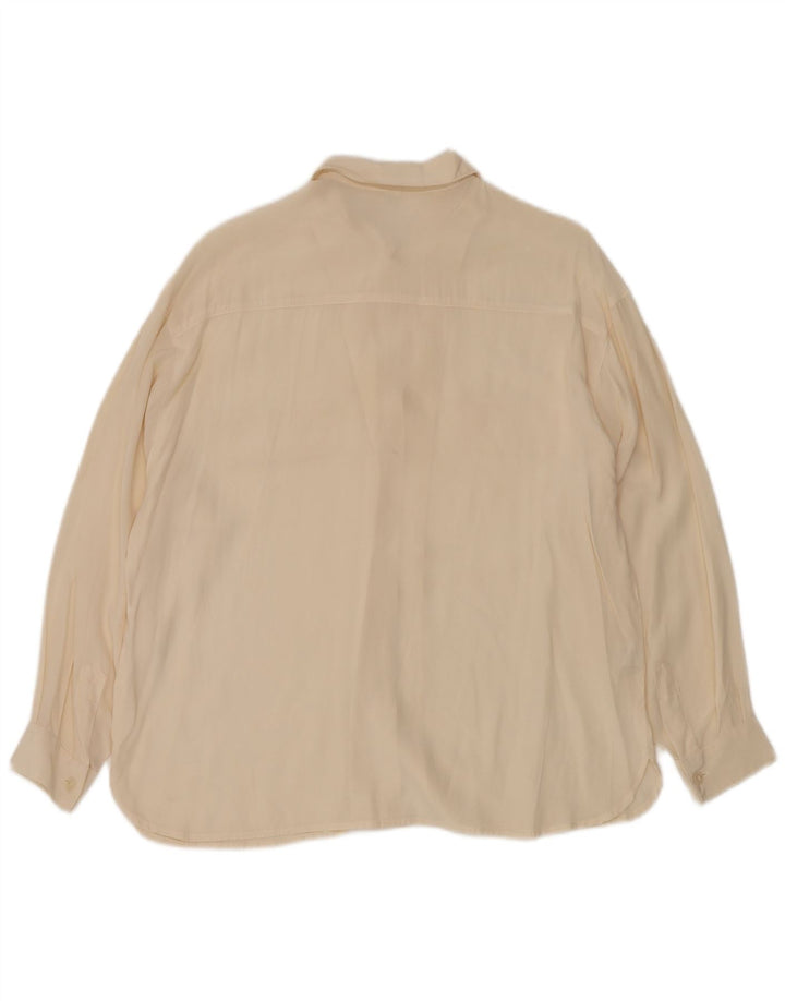 Camisa feminina VINTAGE UK 12 médio off white