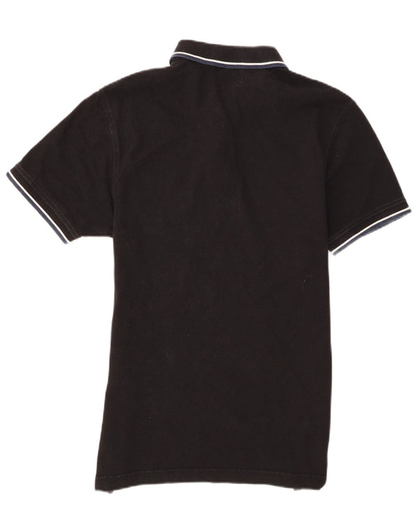 Camisa polo masculina Levi's pequena preta de algodão