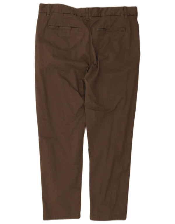 Tommy Hilfiger Mens Slim Chino Calças W34 L27 Algodão Marrom