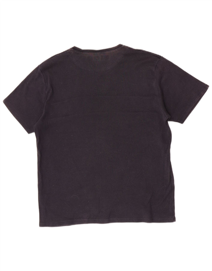 Camiseta feminina de manga curta French Connection grande azul marinho