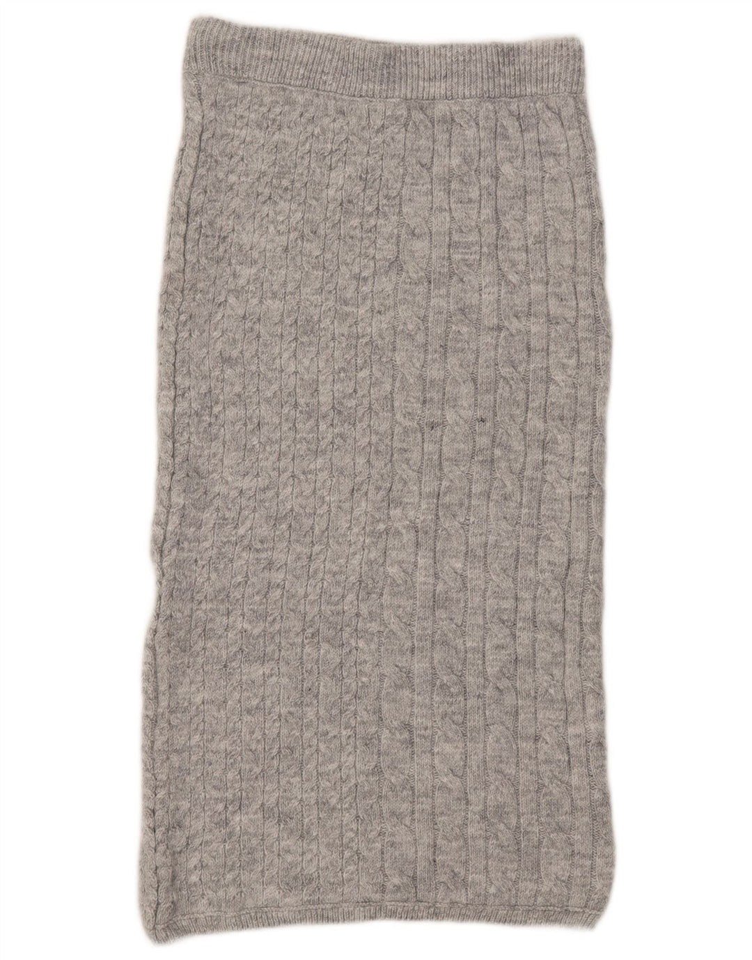 Saia midi de malha feminina Marks & Spencer médio W30 cinza acrílico