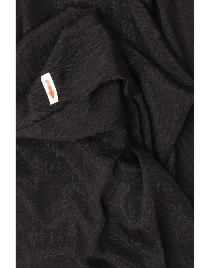 Blusa feminina Fascino Reino Unido 14 médio preto estampa animal poliéster