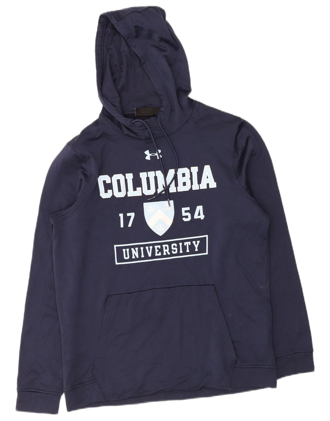 Under Armour masculino gráfico moletom com capuz médio azul marinho