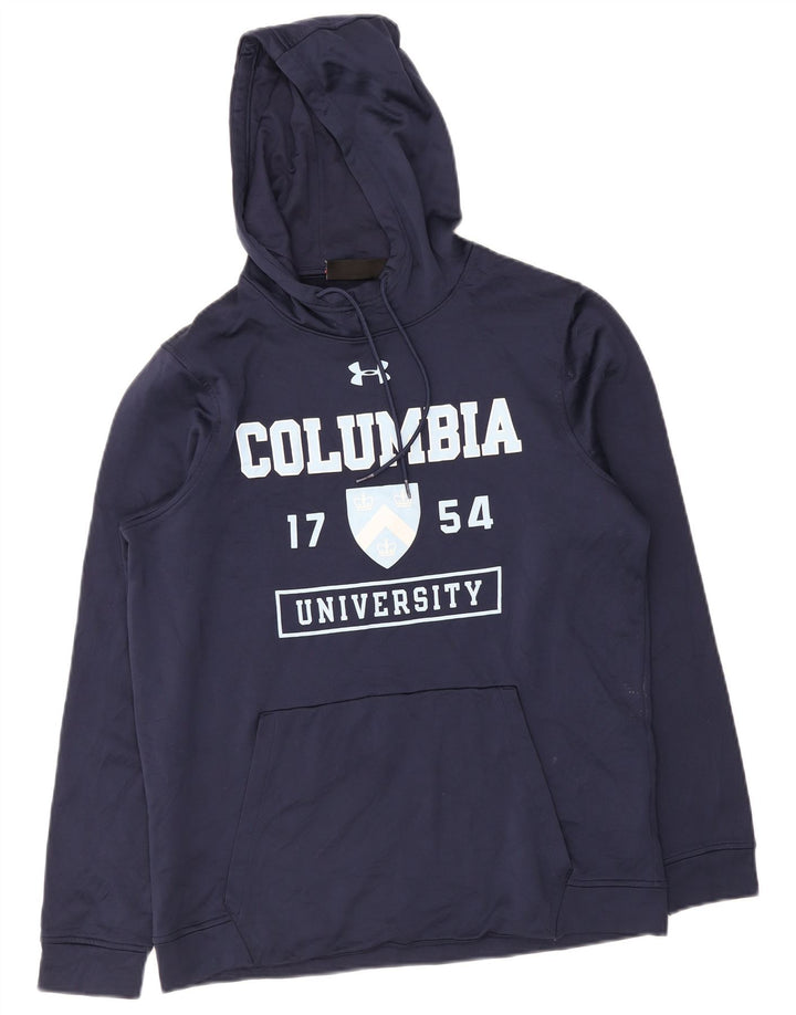 Under Armour masculino gráfico moletom com capuz médio azul marinho
