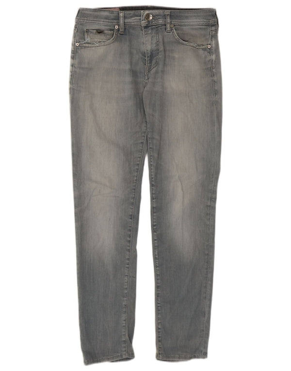 Gas Womens Slim Jeans W32 L29 Cinza Algodão