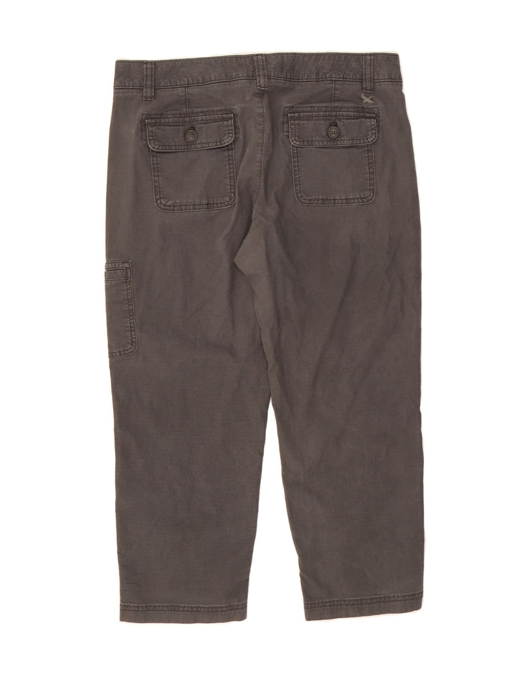 EDDIE BAUER Womens Straight Crop Cargo Trousers US 10 Large W34 L23 Grey Vintage Eddie Bauer and Second-Hand Eddie Bauer from Messina Hembry 