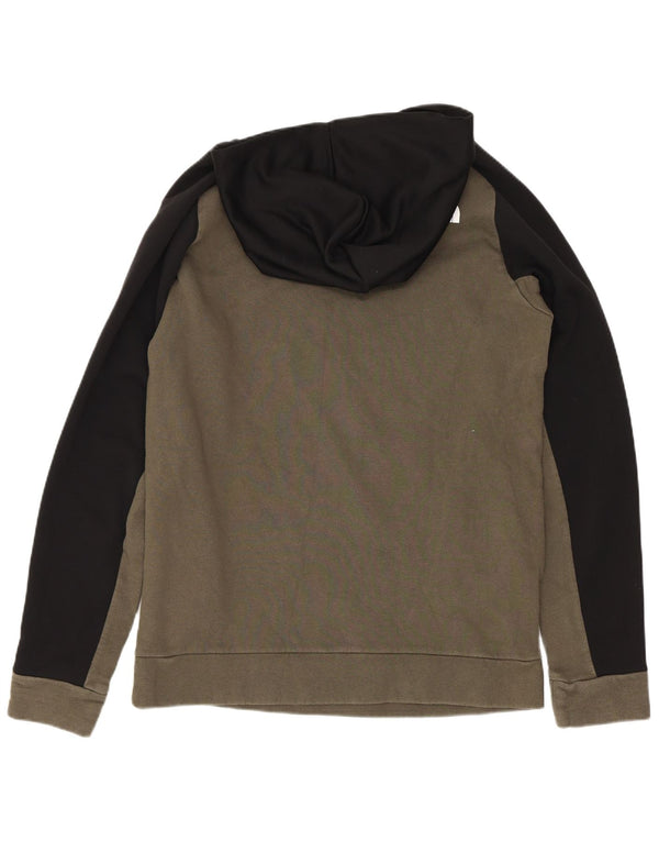 Suéter com capuz The North Face Boys 14-15 anos XL cáqui colorblock algodão
