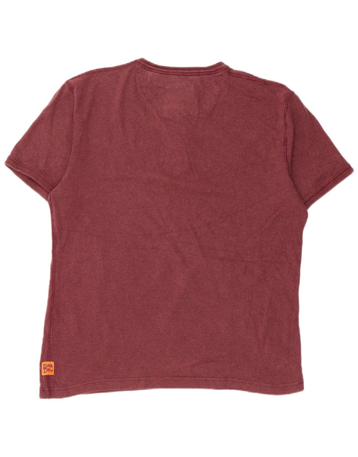 Camiseta masculina Superdry Top 2XL Borgonha