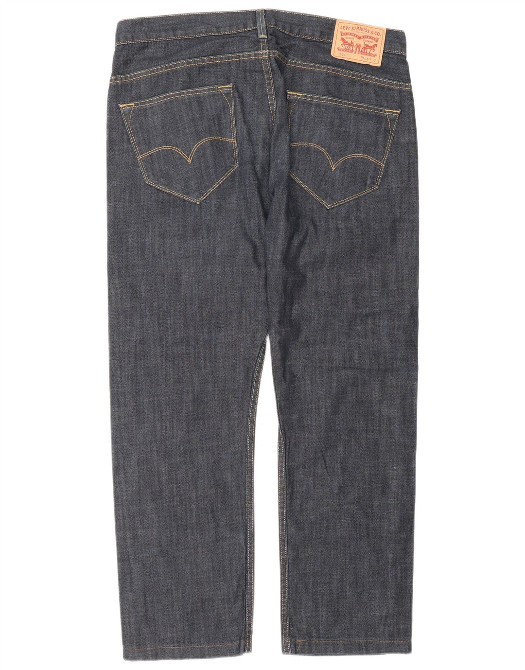 Levi's Masculino 504 Straight Jeans W36 L32 Azul Marinho Algodão