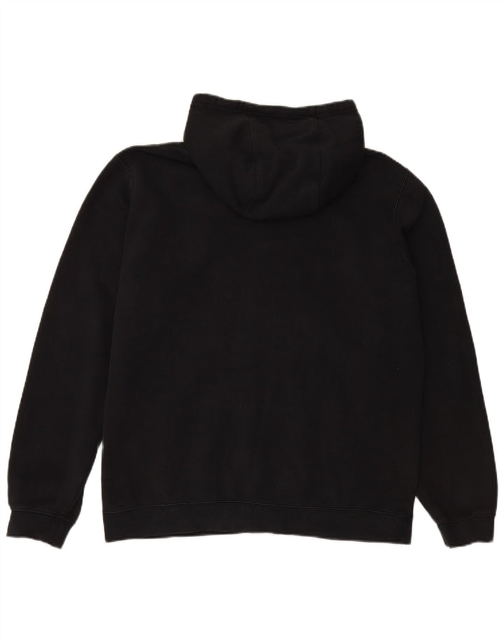 NIKE Mens Hoodie Jumper Grande Algodão Preto