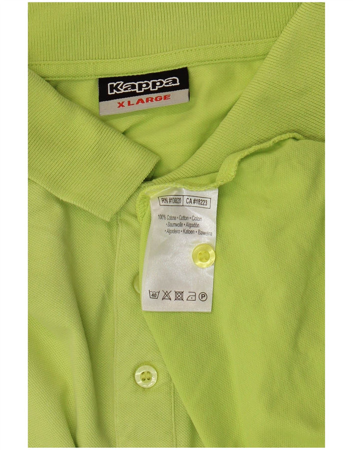Camisa polo masculina Kappa XL algodão verde