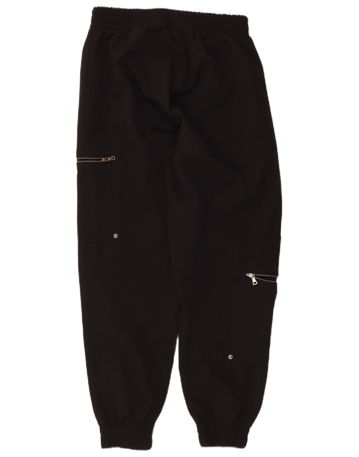 Calça esportiva feminina Zara Cargo Joggers UK 8 pequena preta