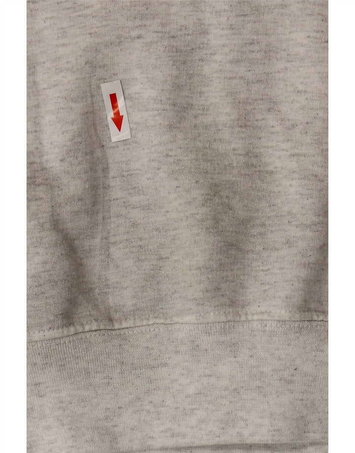 Champion masculino gráfico moletom jumper médio cinza algodão