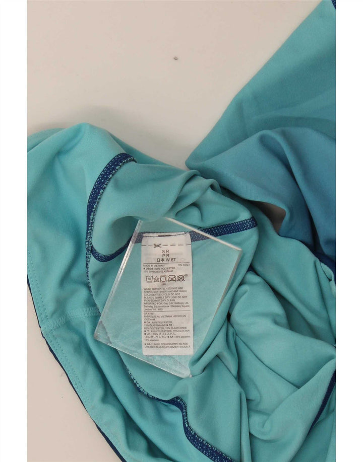 Leggings femininas Gap UK 10 poliéster colorblock azul pequeno