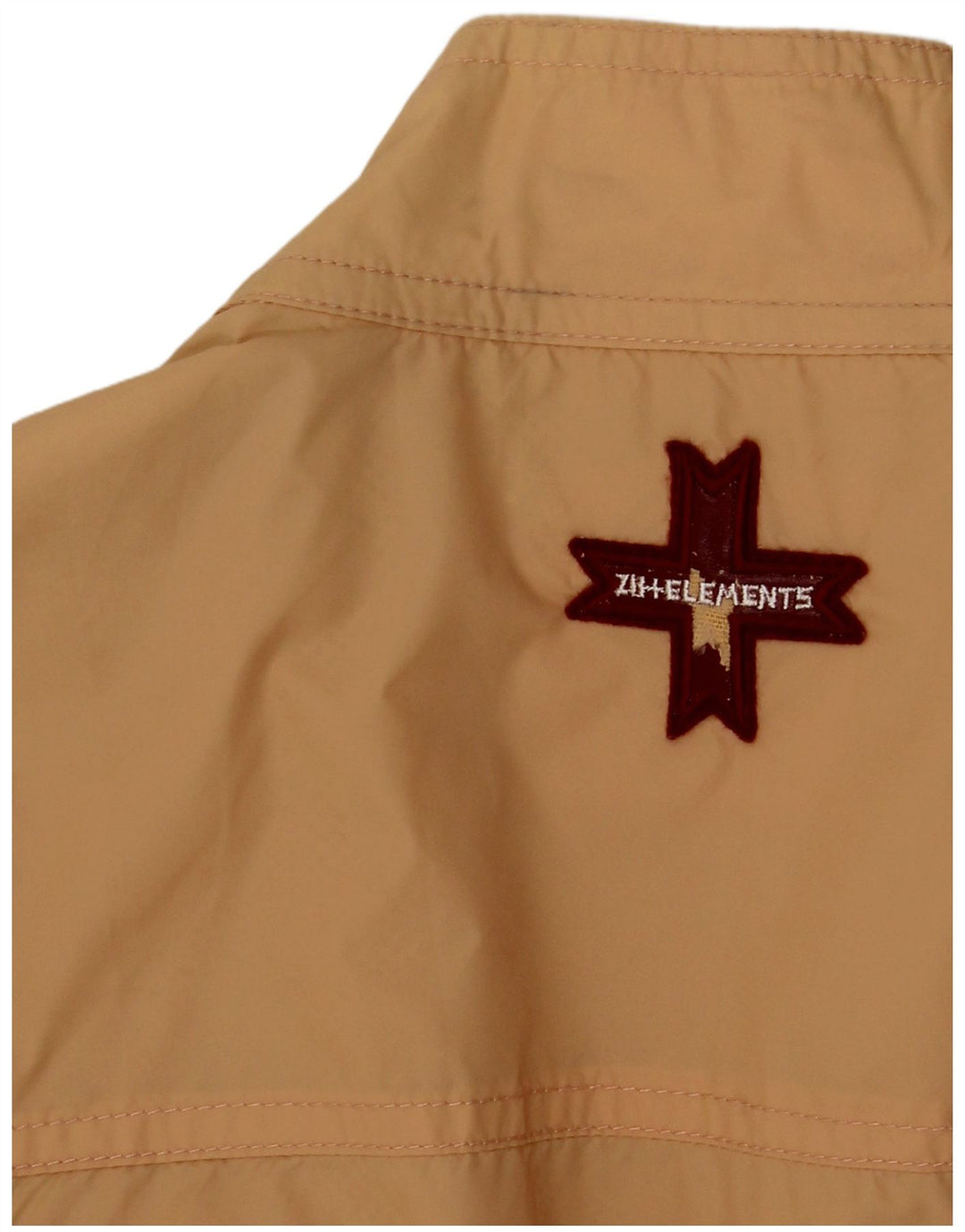 Zu Elements Jaqueta bomber feminina UK 10 pequena poliamida bege