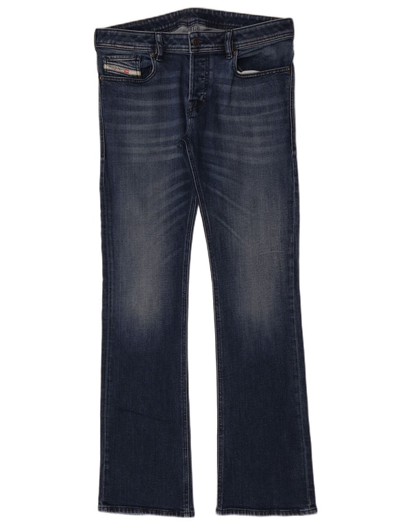 Diesel feminino bootcut jeans W31 L33 azul algodão