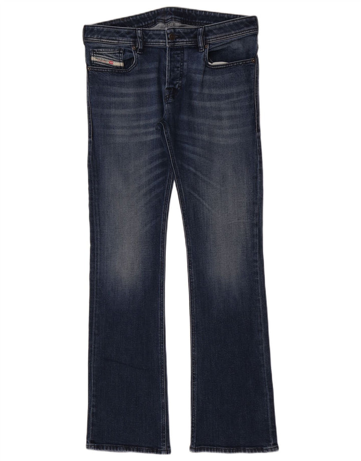 Diesel feminino bootcut jeans W31 L33 azul algodão