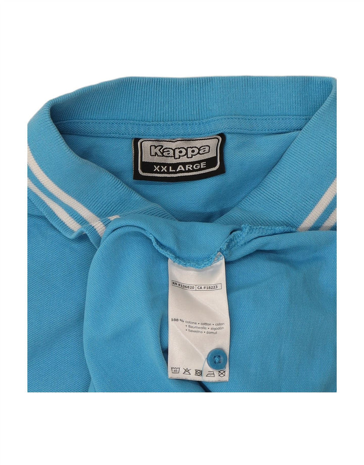Camisa polo masculina KAPPA 2XL algodão azul