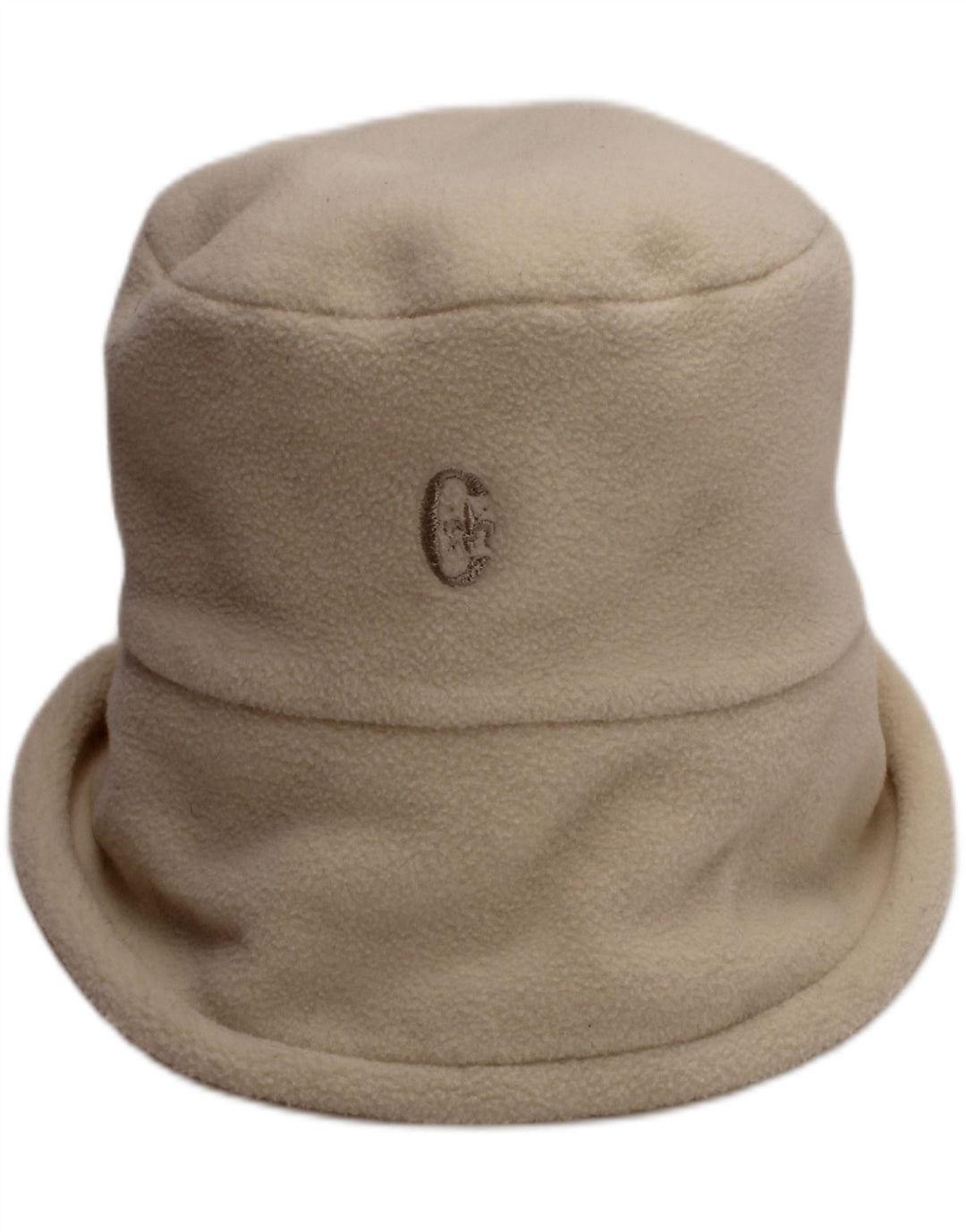 CONTE OF FLORENCE Womens Fleece Bucket Hat One Size Off White Classic