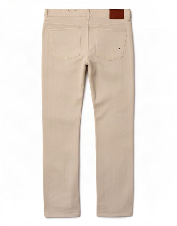 Tommy Hilfiger Masculino Hudson Slim Jeans W34 L34 Algodão Branco