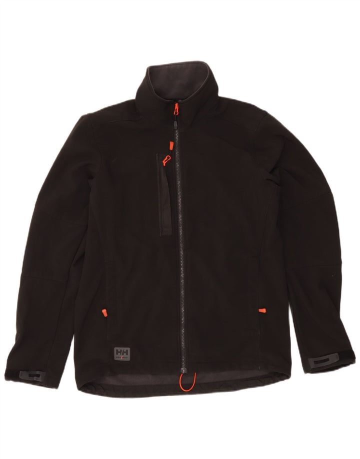 Jaqueta corta-vento masculina Helly Hansen UK 38 poliéster preto médio