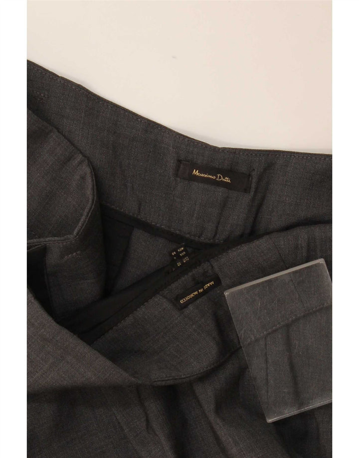 Calça feminina Massimo Dutti cintura alta UE 40 médio W30 L29 cinza
