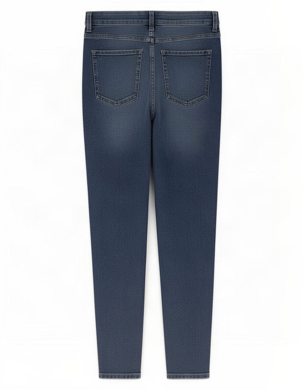 Jeans Marks & Spencer feminino slim UK 14 médio W30 L26 algodão azul