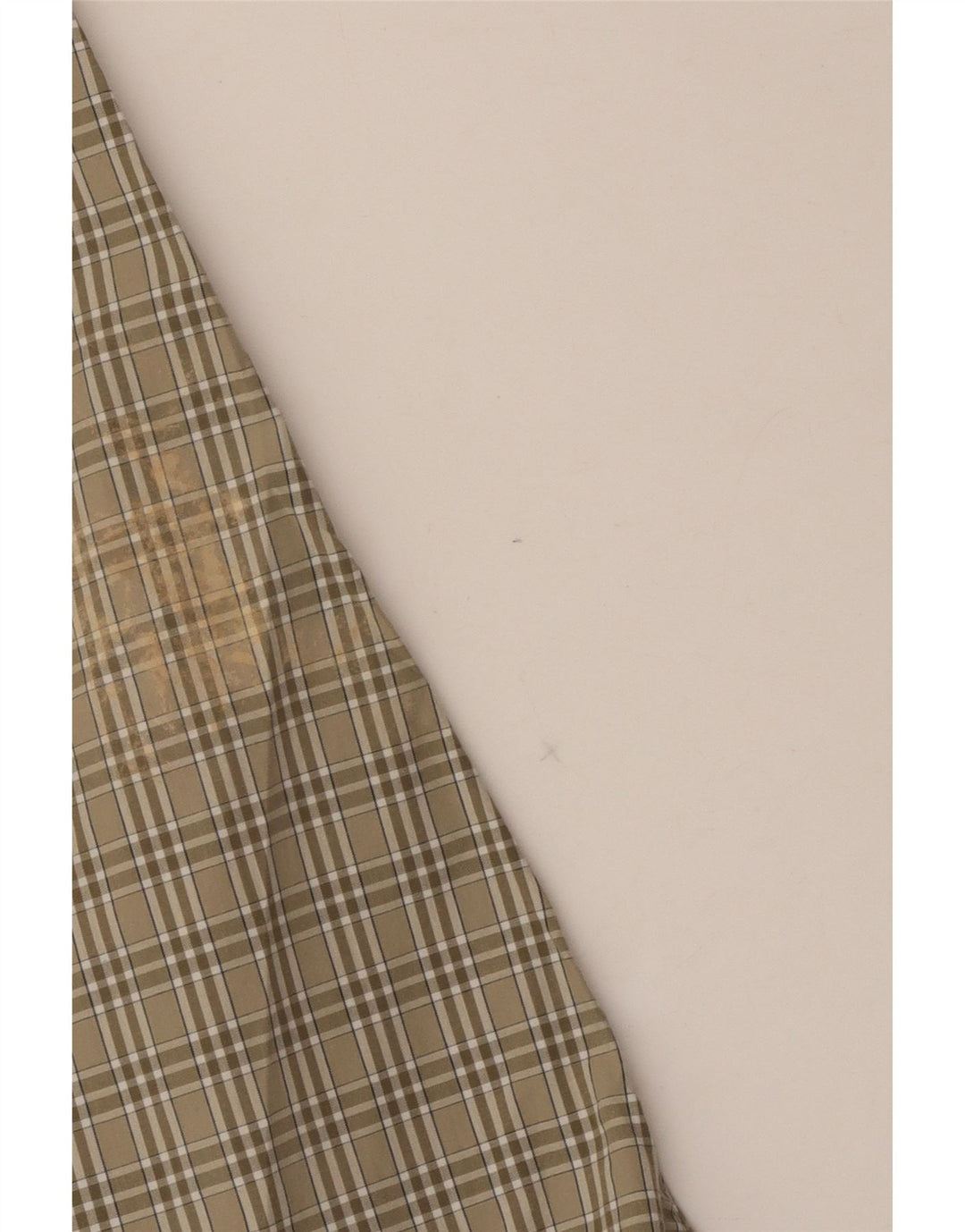 Camisa alta masculina EDDIE BAUER grande algodão xadrez cáqui