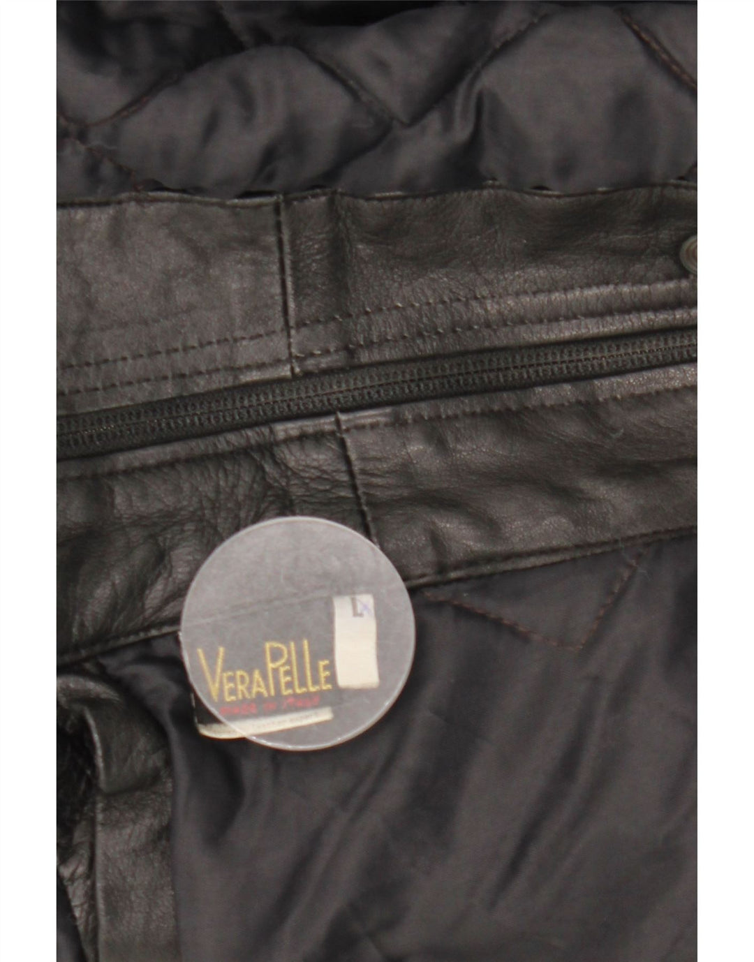 Jaqueta de couro masculina vintage UK 40 grande couro preto