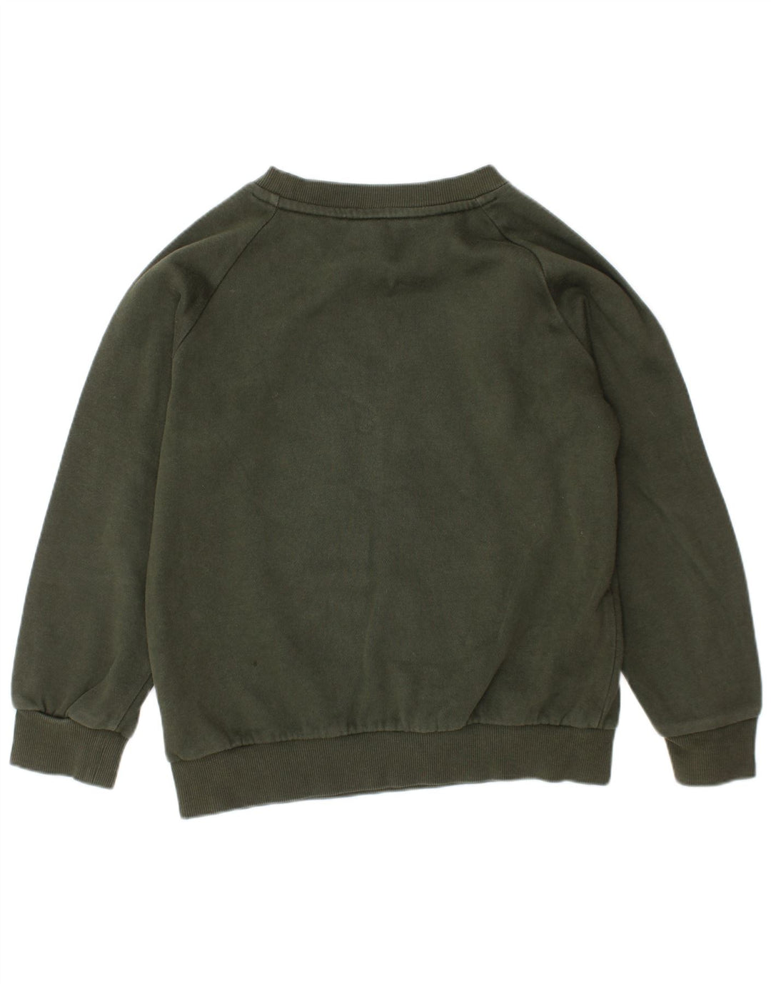 ADIDAS Meninos Graphic Sweatshirt Jumper 6-7 Anos Cáqui Algodão