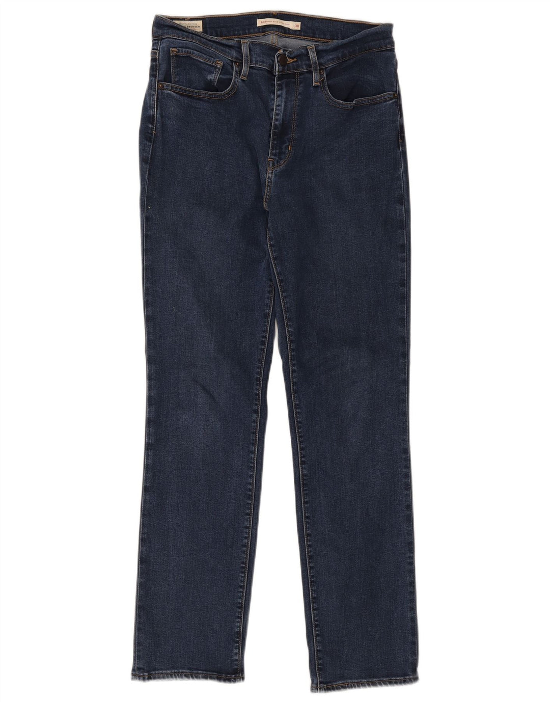 Calça jeans feminina Levi's 724 High Rise Straight W30 L30 Azul