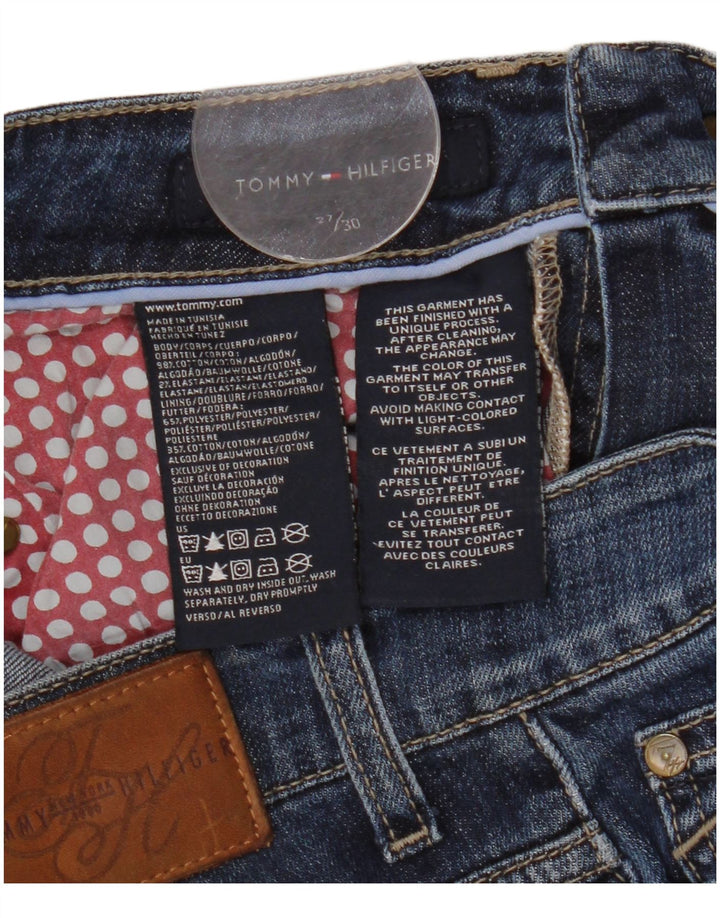 Jeans bootcut feminino TOMMY HILFIGER W27 L30 algodão azul marinho