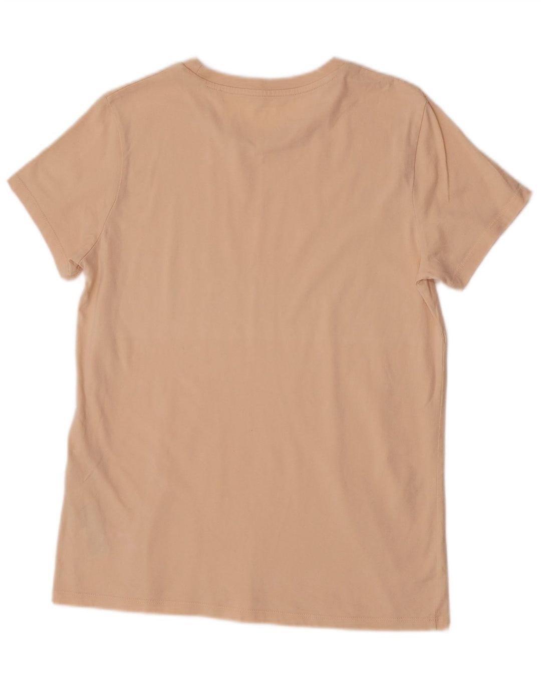 Camiseta feminina gráfica Levi's Top UK 12 algodão bege médio