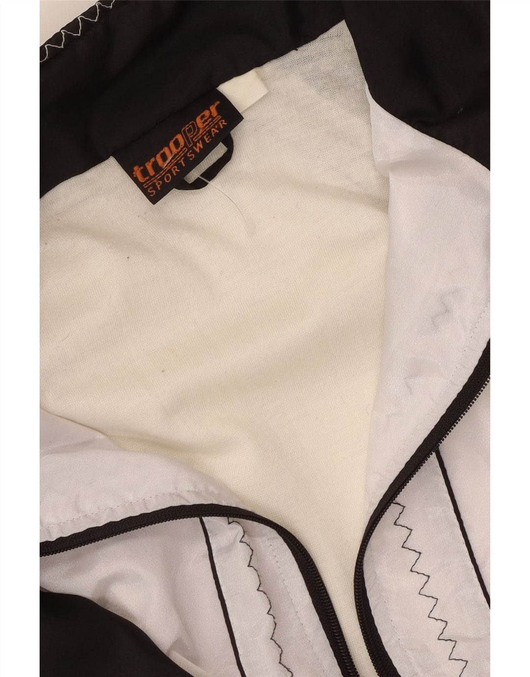 Jaqueta corta-vento feminina Trooper UK 20 2XL branco colorblock