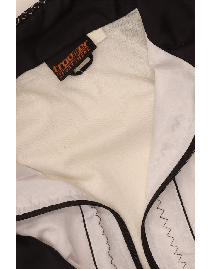 Jaqueta corta-vento feminina Trooper UK 20 2XL branco colorblock