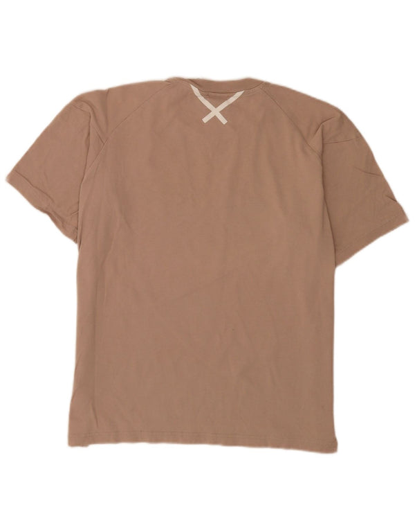 Camiseta Adidas Feminina Loose Fit Top UK 12 Algodão Marrom Médio