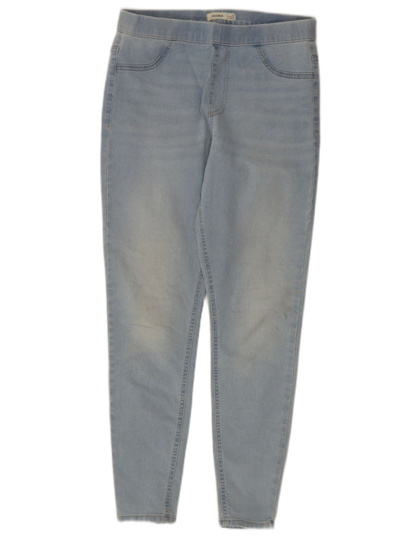 Calça jeans feminina Marks & Spencer UK 14 grande W34 L28 azul algodão