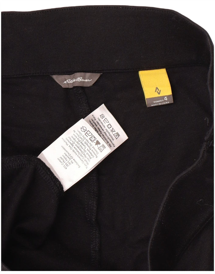 Leggings femininos Eddie Bauer US 4 pequeno algodão preto