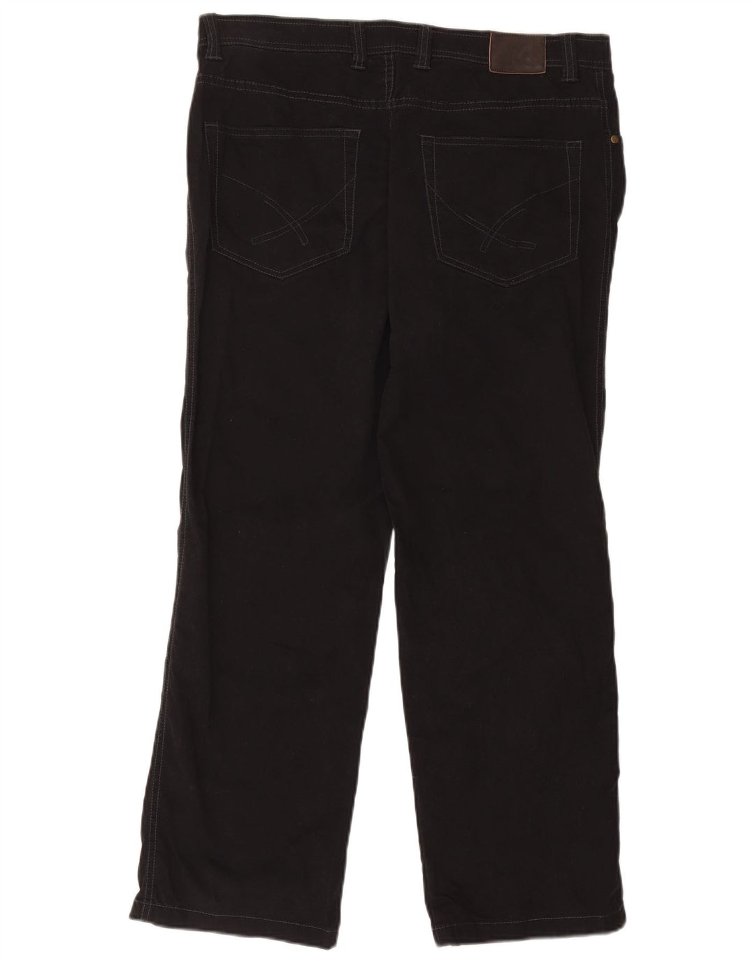Calça jeans reta masculina John Lewis W36 L29 algodão preto