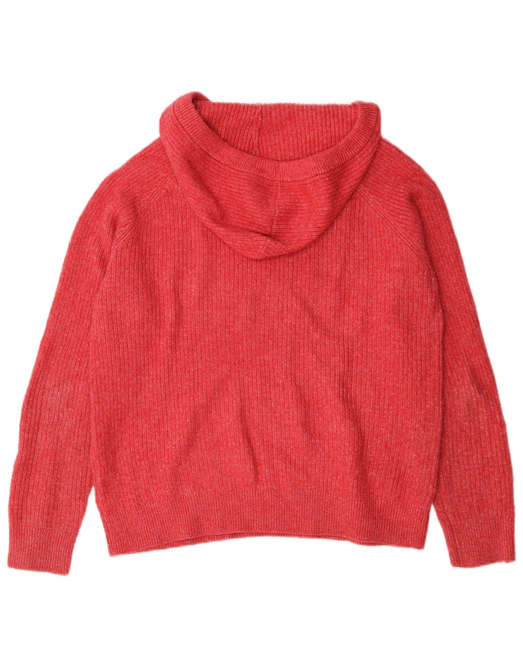 Suéter feminino Marks & Spencer com capuz grande e grande Reino Unido 14 médio vermelho