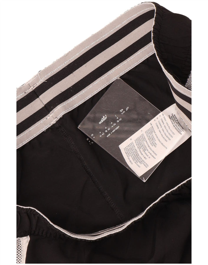 Shorts esportivos femininos Adidas UK 14 médio preto colorblock poliéster