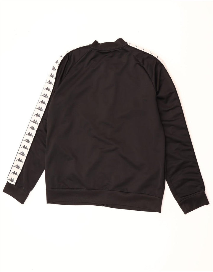 Kappa Mens Graphic Tracksuit Top Jaqueta XL Preto Poliéster