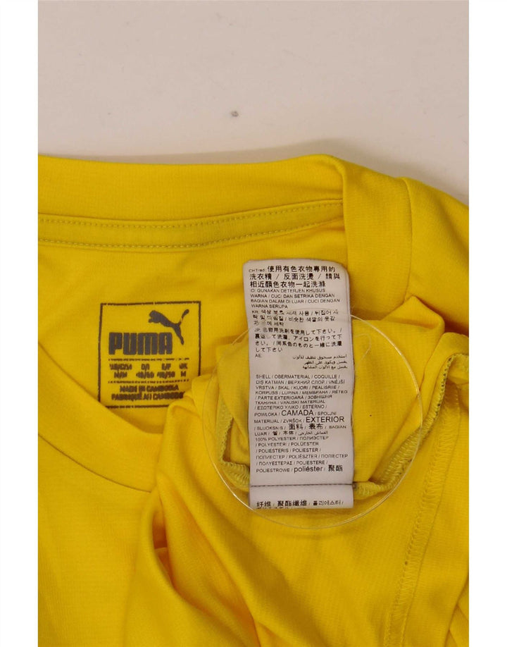 Camiseta masculina Puma Hyrox Graphic Top poliéster amarelo médio