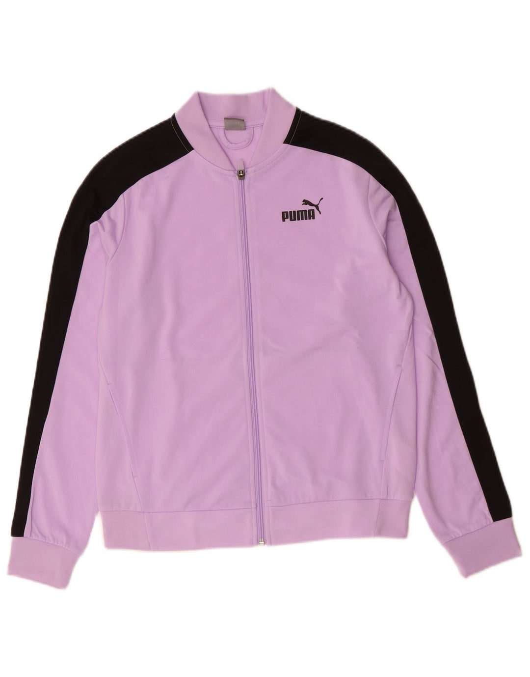 Puma Womens Oversized Tracksuit Top Jacket UK 10 Small Purple Colourblock