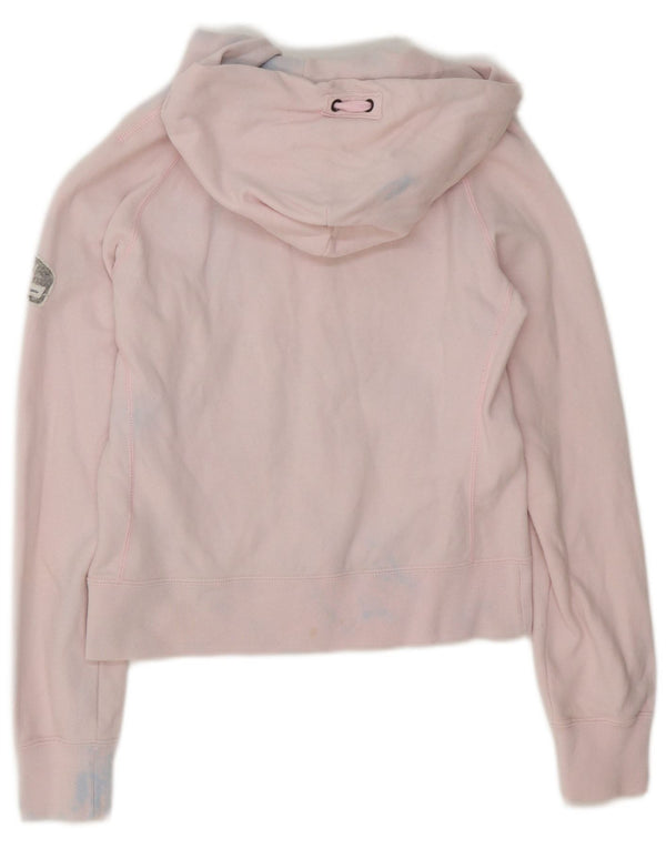Jumper com capuz gráfico feminino Champion 9-10 anos médio rosa algodão tie-dye