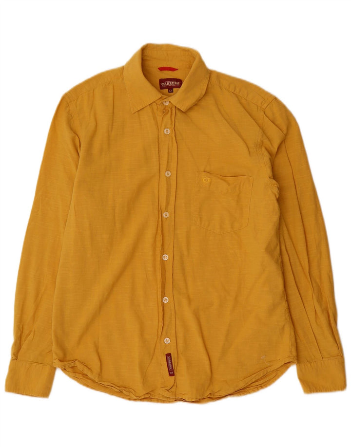 Camisa masculina Carrera médio algodão amarelo