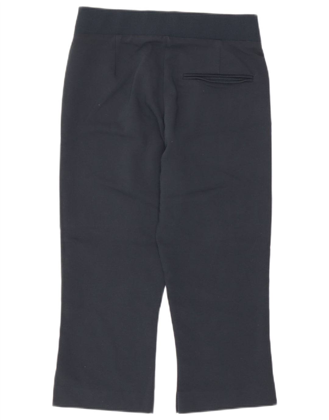 Calça capri feminina Zara pequena W26 L19 azul marinho viscose