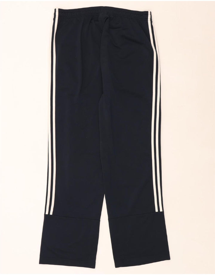 Calças de treino masculinas ADIDAS grandes poliéster azul marinho