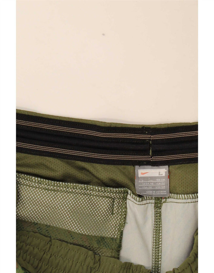 Nike Mens Bermuda Sport Shorts Grande Cáqui Geométrico